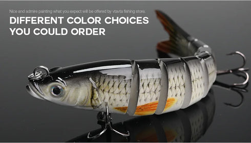 10/14cm Sinking Wobblers Fishing Lures Jointed Crankbait Swimbait 8 Segment Hard Artificial Bait For Fishing Tackle Lure